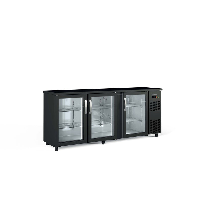 CORECO Arrière-bar positif H.820 3 p. vitrées battantes - vue avant