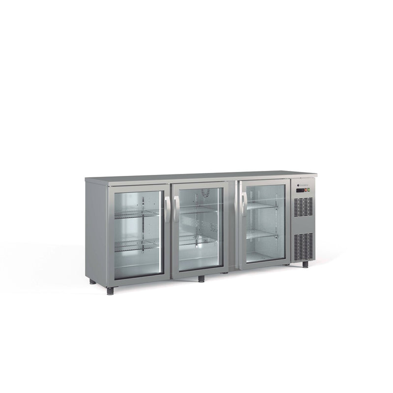 CORECO Arrière-bar positif H.820 3 p. vitrées battantes - vue avant