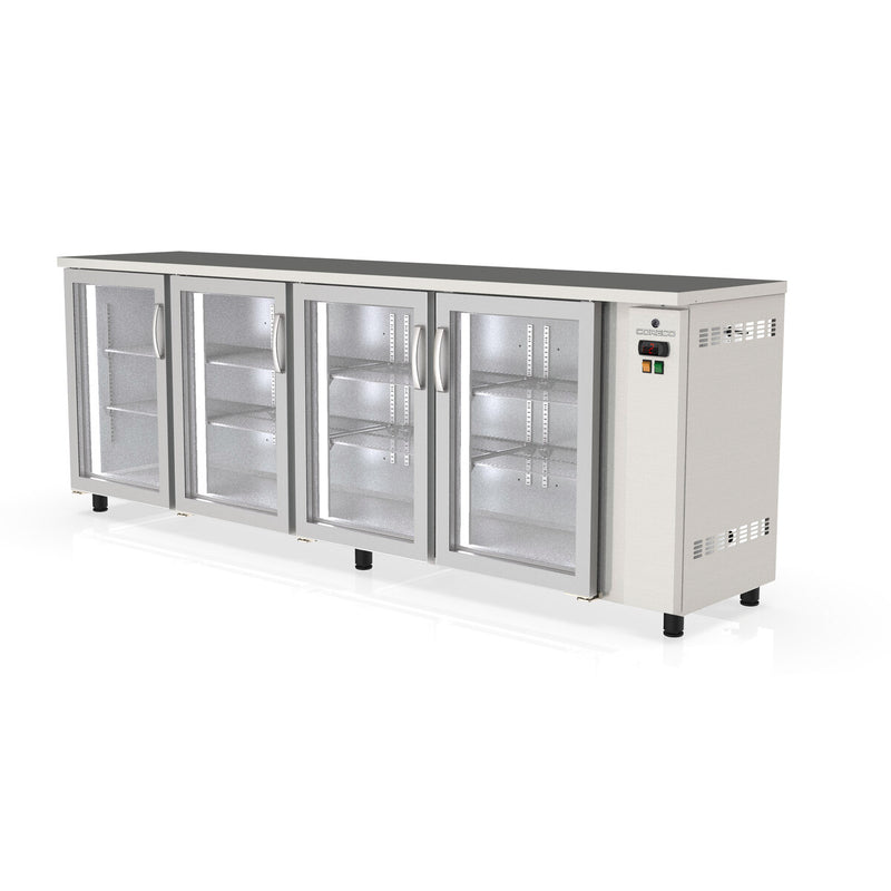 CORECO Arrière-bar positif s/gpe 4 p. vitrées battantes - vue avant