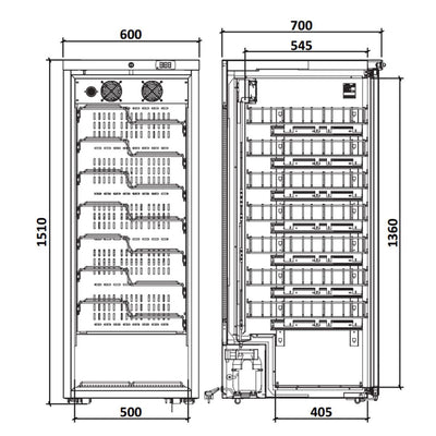 MARECOS Armoire à vin mono-température - Gamme Exclusive - vue intérieure