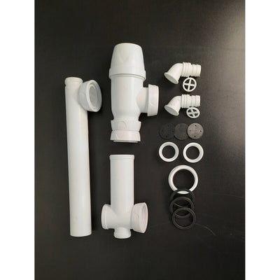 CODIGEL Siphon PVC pour double cuve - Diamètre 39 - vue avant