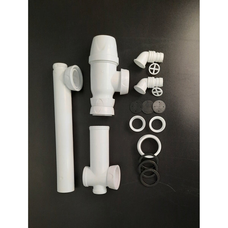 CODIGEL Siphon PVC pour double cuve - Diamètre 39 - vue avant