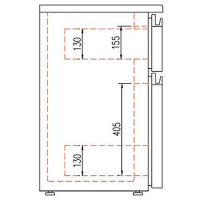 CORECO Kit tiroir pour meuble 530 - Snack bar - vue avant