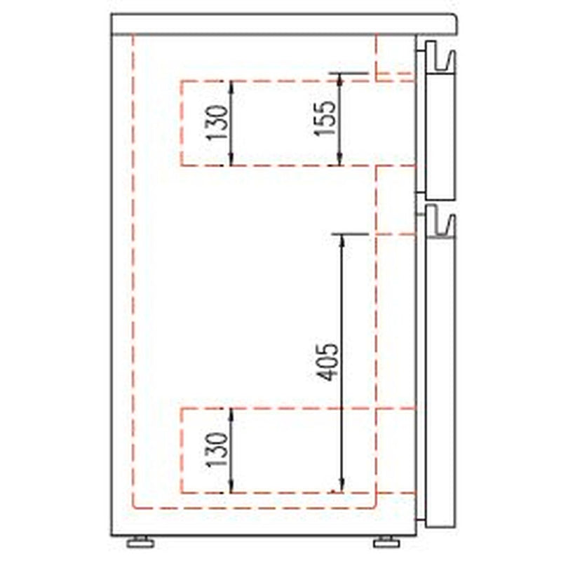 CORECO Kit tiroir pour meuble 530 - Snack bar - vue avant