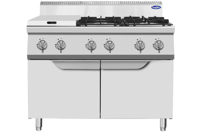 Fourneaux Gaz Sur Placard Serie 700 — Feux Vifs — Atosa