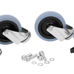 Lot de 4 roues pour soubassement