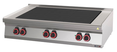 Fourneau électrique à poser 6 plaques coup de feu 120
