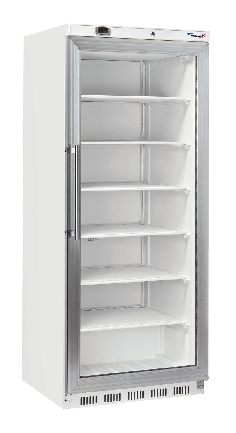 Armoire négative vitrée 600 L Blanche