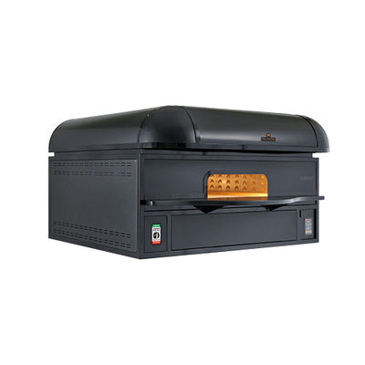 Four a pizza elec gamme caruso 6 pizzas en longueur diam.35mm napolitaines avec hotte — Italforni