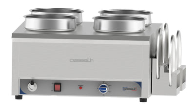 Bain-marie à eau à sauce 4 x 7,5L