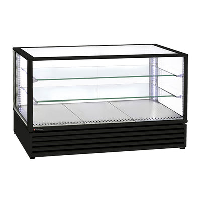 Vitrine panoramique a poser 3 gn1/1 2 etageres en verre — Technitalia gold