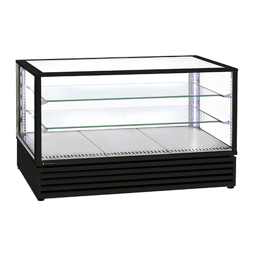 Vitrine panoramique a poser 3 gn1/1 2 etageres en verre — Technitalia gold