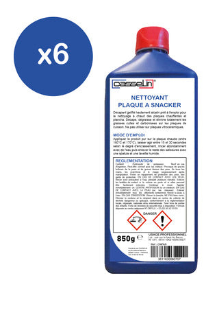 Lot de 6 - Nettoyant plaque à snacker 850 mL