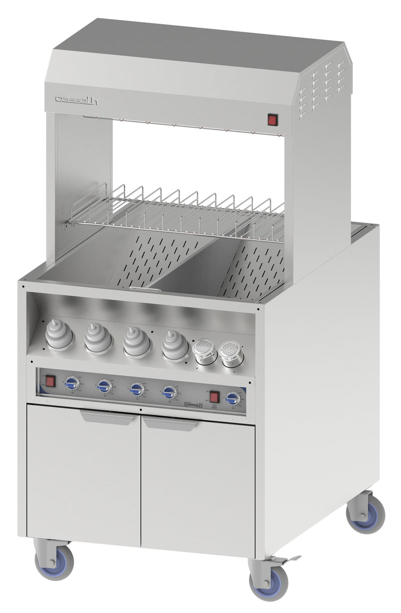 Poste de salage chauffe sauce traversant 800
