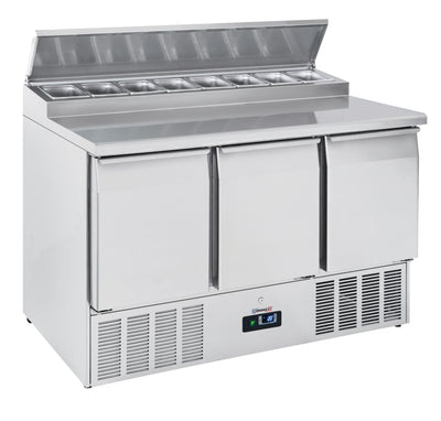 Saladette 3 portes  8 x GN 1/6