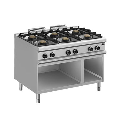 Rechaud a gaz 6 feux 3x11kw + 3x7kw — Technitalia essential