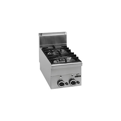 Rechaud a gaz 2 feux 1x2,7kw+1x3,15kw — Technitalia essential