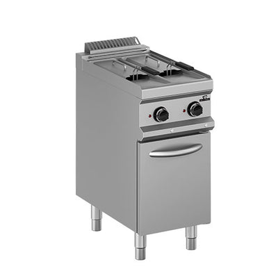Friteuse electrique sur placard 2 cuves 2x7l dot: 1 panier/cuve // dim panier: 120x295x120 — Technitalia essential