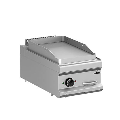 Plaque a snacker electrique lisse chrome long 400 temperature de 0 a 280°c — Technitalia essential