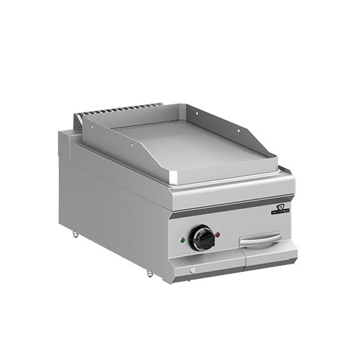 Plaque a snacker electrique lisse chrome long 400 temperature de 0 a 280°c — Technitalia essential