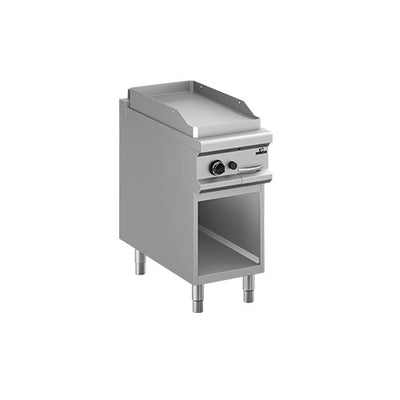 Plaque a snacker gaz lisse chrome long 400 — Technitalia essential