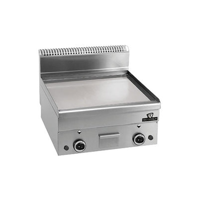 Plaque a snacker gaz lisse chrome long 600 temperature de 50 a 300°c — Technitalia essential
