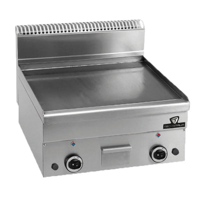 Plaque a snacker gaz lisse acier long 600 temperature de 50 a 300°c — Technitalia essential