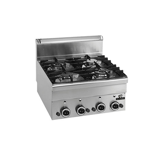 Rechaud a gaz 4 feux 2x2,7kw+2x3,15kw — Technitalia essential