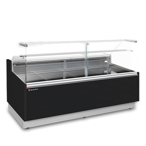 Vitrine comptoir eco lux avec reserve longueur 1480 — Technitalia essential