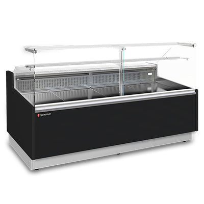 Vitrine comptoir eco lux avec reserve longueur 1980 — Technitalia essential