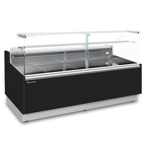 Vitrine comptoir eco lux avec reserve longueur 1980 — Technitalia essential