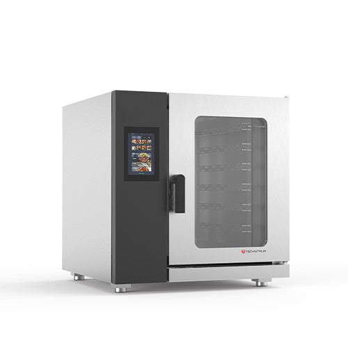 Fours mixtes électriques 7 niveaux gn 1/1 slim commandes tactiles 
avec chaudière — Technitalia gold