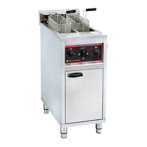Friteuse électrique sur coffre 2 cuves 2x 10 l dot: 1 panier/cuve — Technitalia essential