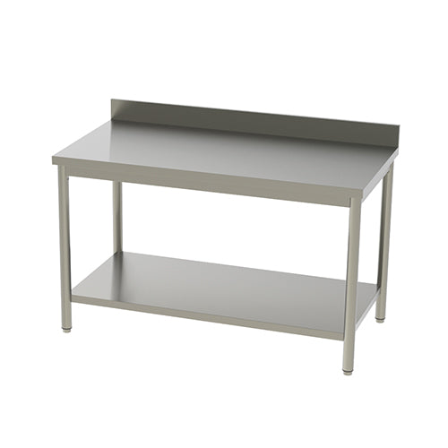 Table de travail adossee avec etagere prof: 600 long: 1200 — Technitalia essential