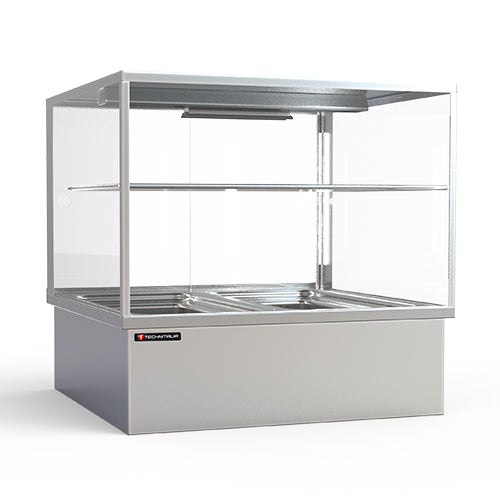 Vitrine bain marie 2 bacs gn1/1 bacs gn non inclus — Technitalia essential