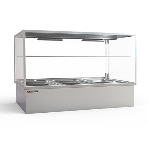 Vitrine bain marie 3 bacs gn1/1 bacs gn non inclus — Technitalia essential