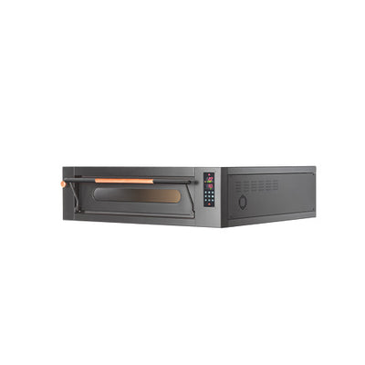 Four a pizza elec gamme visor 6 pizzas en longueur diam.35mm resistance dans chambre pierre refractaire superposable — Italforni