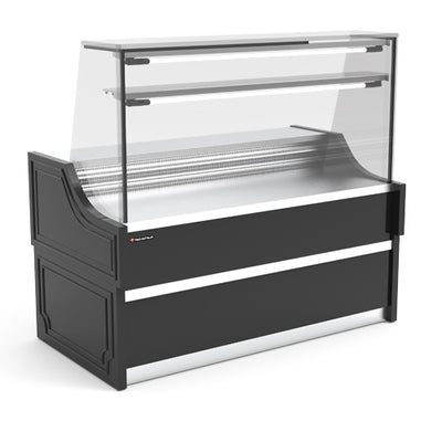Vitrine comptoir sasha avec reserve longueur 1500 1 etagere — Technitalia essential