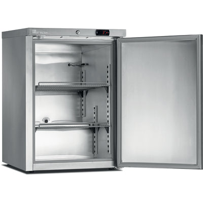 MARECOS Mini armoire porte pleine - température négative (-22/-18°C) - Extérieur inox - Volume : 115L, - vue avant
