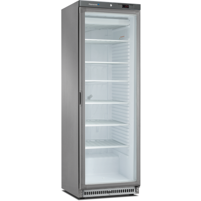 MARECOS Armoire Série 430 Négative 1 porte - Extérieur Inox - Porte vitrée - vue avant
