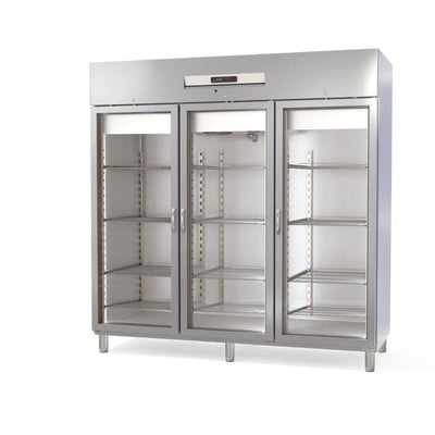 CORECO Armoire GN2/1 côtés emboutis négative 3 portes - vue avant