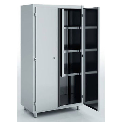 ERATOS Armoire d'entretien en inox - Portes battantes - vue avant