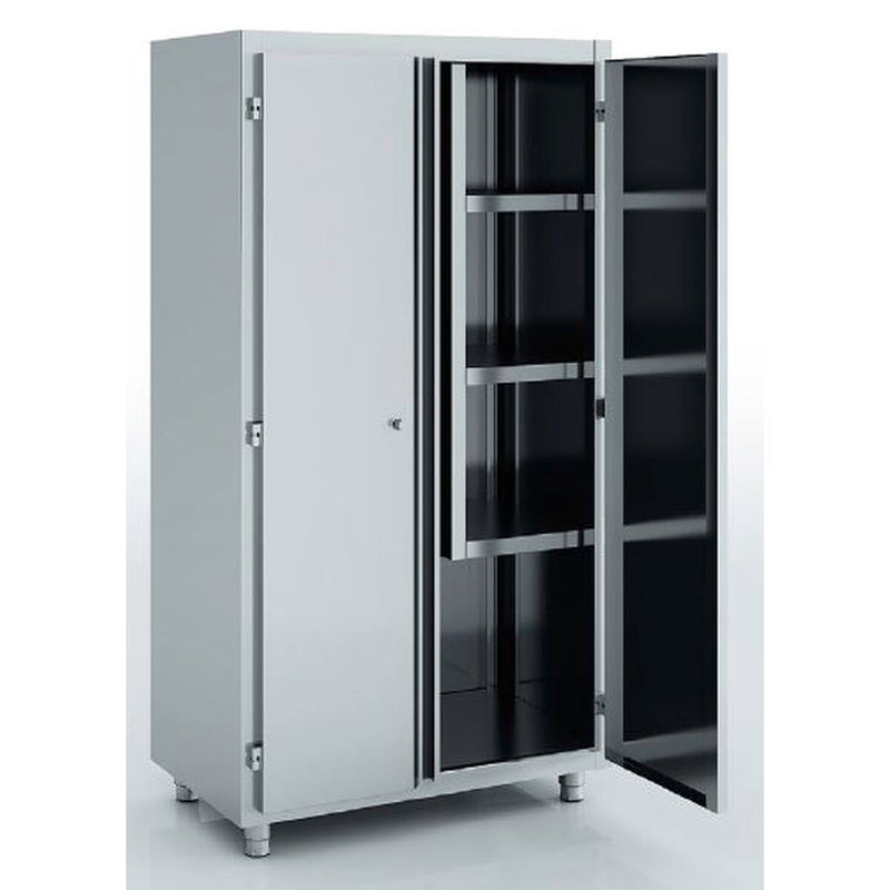 ERATOS Armoire d'entretien en inox - Portes battantes - vue avant