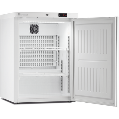 MARECOS Mini armoire porte pleine - température positive (+1/+8°C) - Extérieur blanc - Volume : 122L - vue avant
