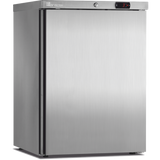MARECOS Mini armoire porte pleine - température positive (+1/+8°C) - Extérieur inox - Volume : 122L, - vue avant