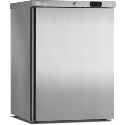 MARECOS Mini armoire porte pleine - température positive (+1/+8°C) - Extérieur inox - Volume : 122L, - vue avant