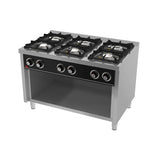 HR FAINCA Fourneau 6 feux vifs s/750  sur placard - vue avant