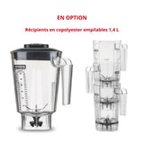 WARING Blender de bar Torq 2.0 - clavier électronique avec timer - avec bol copolyester de 1,4L - fiche technique