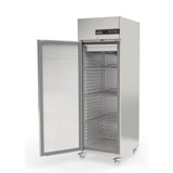 CORECO Armoire GN2/1 côtés emboutis positive 1 porte avec roulettes - vue avant