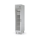 DOCRILUC Armoire GN1/1 côtés emboutis positive 1 p. vitrée - vue avant